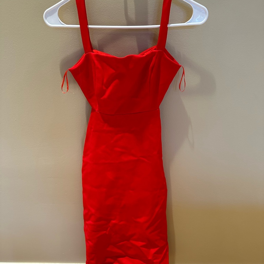 Superdown Vibrant Red Mini Dress